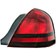 1611197 Passenger Side Halogen Tail Light, Without bulb(s), Red Lens