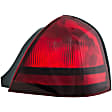 1611197 Passenger Side Halogen Tail Light, Without bulb(s), Red Lens