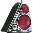 1611199 Passenger Side Halogen Tail Light, With bulb(s), Clear & Red Lens
