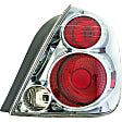 1611199 Passenger Side Halogen Tail Light, With bulb(s), Clear & Red Lens