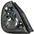 1611199 Passenger Side Halogen Tail Light, With bulb(s), Clear & Red Lens