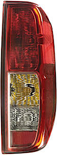 1611205 Passenger Side Halogen Tail Light, With bulb(s), Clear & Red Lens