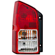 1611208 Driver Side Halogen Tail Light, With bulb(s), Clear & Red Lens