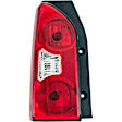 1611212 Driver Side Halogen Tail Light, With bulb(s), Clear & Red Lens