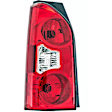 1611212 Driver Side Halogen Tail Light, With bulb(s), Clear & Red Lens