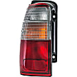 1611216 Driver Side Halogen Tail Light, With bulb(s), Clear & Red Lens