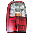 1611216 Driver Side Halogen Tail Light, With bulb(s), Clear & Red Lens
