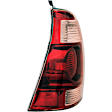 1611218 Driver Side Halogen Tail Light, Without bulb(s), Red Lens