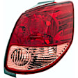 1611221 Passenger Side Halogen Tail Light, Without bulb(s), Red Lens