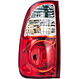 1611226 Driver Side Halogen Tail Light, With bulb(s), Clear & Red Lens, Fleetside