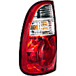 1611226 Driver Side Halogen Tail Light, With bulb(s), Clear & Red Lens, Fleetside
