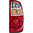 1611227 Passenger Side Halogen Tail Light, With bulb(s), Clear & Red Lens, Fleetside