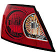 1611228 Driver Side Halogen Tail Light, With bulb(s), Clear & Red Lens, Sedan