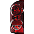 1611230 Driver Side Halogen Tail Light, Without bulb(s), Clear & Red Lens