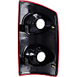 1611230 Driver Side Halogen Tail Light, Without bulb(s), Clear & Red Lens