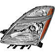 1611232 Driver Side Halogen Headlight, Without bulb(s), Clear Lens