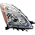 1611233 Passenger Side Halogen Headlight, Without bulb(s), Clear Lens