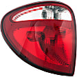1611234 Driver Side Halogen Tail Light, With bulb(s), Clear & Red Lens