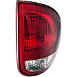 1611234 Driver Side Halogen Tail Light, With bulb(s), Clear & Red Lens