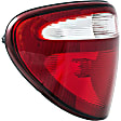 1611234 Driver Side Halogen Tail Light, With bulb(s), Clear & Red Lens