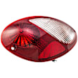 1611247 Passenger Side Halogen Tail Light, With bulb(s), Clear & Red Lens