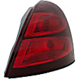 1611249 Passenger Side Halogen Tail Light, With bulb(s), Red Lens