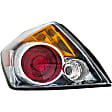 1611254 Driver Side Halogen Tail Light, With bulb(s), Amber, Clear & Red Lens, Sedan