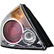 1611254 Driver Side Halogen Tail Light, With bulb(s), Amber, Clear & Red Lens, Sedan