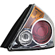 1611255 Passenger Side Halogen Tail Light, With bulb(s), Amber, Clear & Red Lens, Sedan