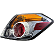 1611255 Passenger Side Halogen Tail Light, With bulb(s), Amber, Clear & Red Lens, Sedan