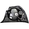 1611258 Driver Side Halogen Tail Light, With bulb(s), Red Lens