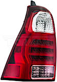 1611278 Driver Side Halogen Tail Light, Without bulb(s), Clear & Red Lens