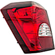 1611292 Driver Side Halogen Tail Light, With bulb(s), Clear & Red Lens