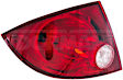 1611304 Driver Side Halogen Tail Light, With bulb(s), Clear & Red Lens, Sedan