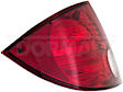 1611304 Driver Side Halogen Tail Light, With bulb(s), Clear & Red Lens, Sedan