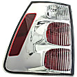 1611312 Passenger Side Halogen Tail Light, With bulb(s), Clear & Red Lens