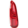 1611316 Passenger Side Halogen Tail Light, Without bulb(s), Clear & Red Lens