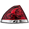 1611327 Driver Side Halogen Tail Light, With bulb(s), Clear & Red Lens