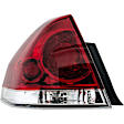 1611327 Driver Side Halogen Tail Light, With bulb(s), Clear & Red Lens