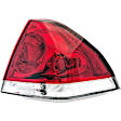 1611328 Passenger Side Halogen Tail Light, With bulb(s), Clear & Red Lens