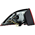 1611337 Passenger Side Halogen Tail Light, With bulb(s), Red Lens