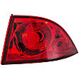 1611337 Passenger Side Halogen Tail Light, With bulb(s), Red Lens