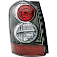 1611354 Driver Side Halogen Tail Light, Without bulb(s), Clear & Red Lens