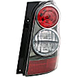 1611355 Passenger Side Halogen Tail Light, Without bulb(s), Clear & Red Lens