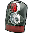 1611355 Passenger Side Halogen Tail Light, Without bulb(s), Clear & Red Lens