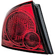 1611356 Driver Side Halogen Tail Light, With bulb(s), Red Lens