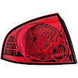 1611356 Driver Side Halogen Tail Light, With bulb(s), Red Lens