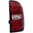 1611365 Passenger Side Halogen Tail Light, Without bulb(s), Clear & Red Lens