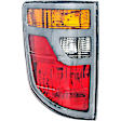 1611368 Driver Side Halogen Tail Light, Without bulb(s), Amber, Clear & Red Lens