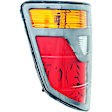 1611368 Driver Side Halogen Tail Light, Without bulb(s), Amber, Clear & Red Lens